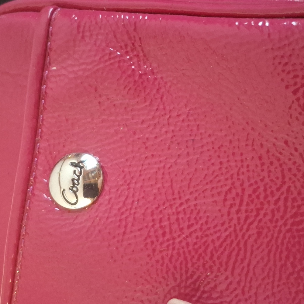 Coach Pink Mini Wristlet - Picture 4 of 5